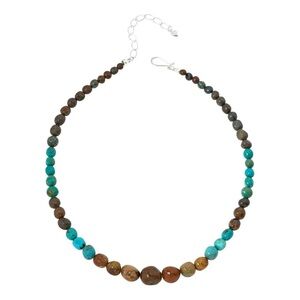 New Jay King Multicolor Heavenly Well Turquoise Bead Necklace -‎ 844-633